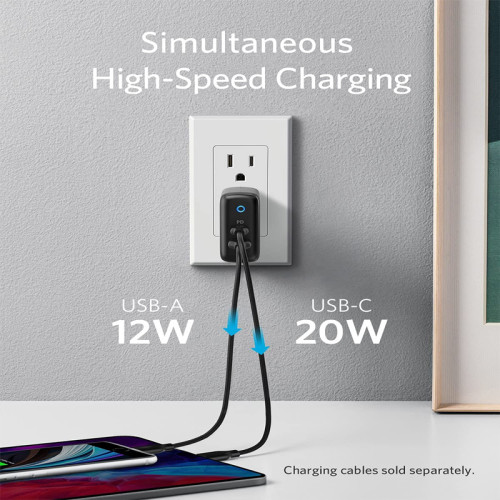 Anker PowerPort PD+2 (A2626KD1) USB C Wall Charger